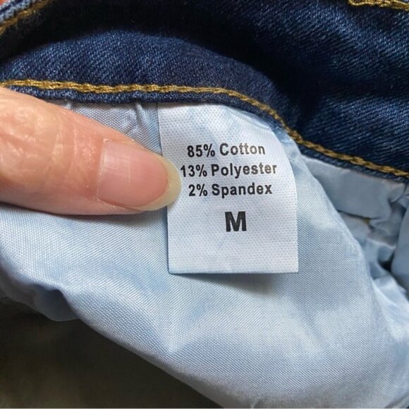 Fleece lined high waisted denim jeans Sz M - Picture 9 of 13